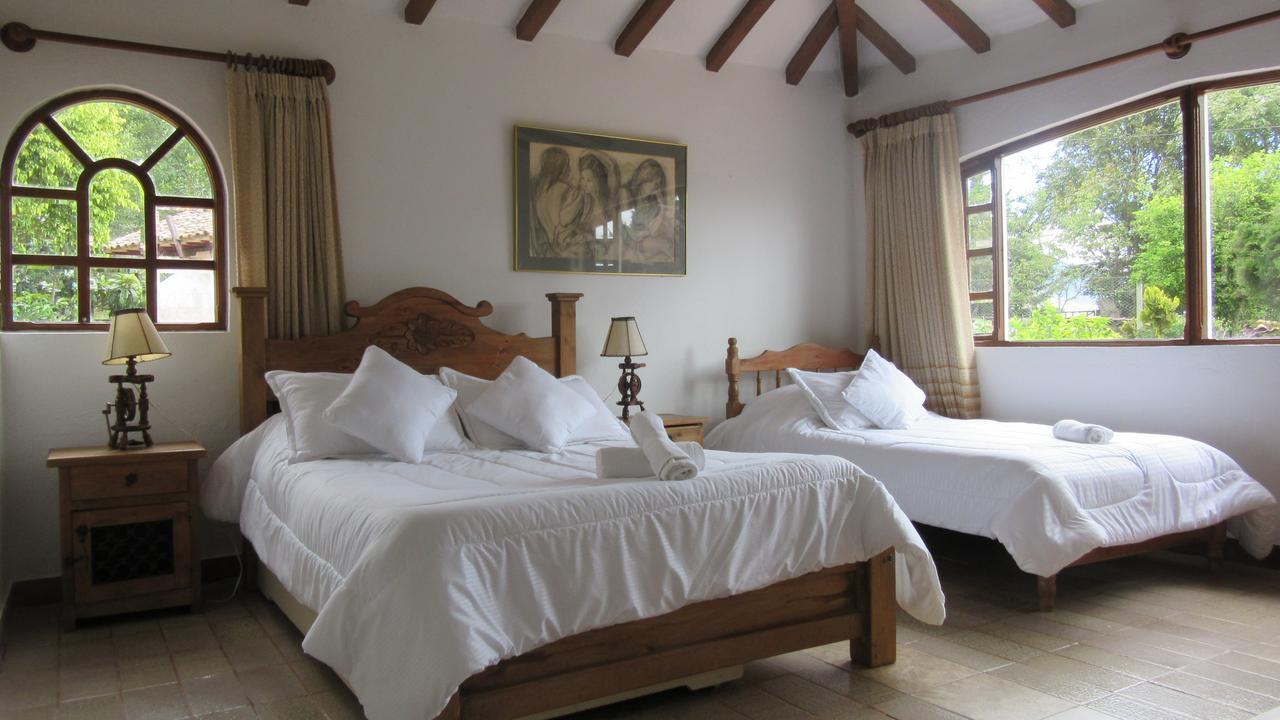 ビージャ・デ・レイバ Hacienda El Pinar Del Viento Bed & Breakfast エクステリア 写真